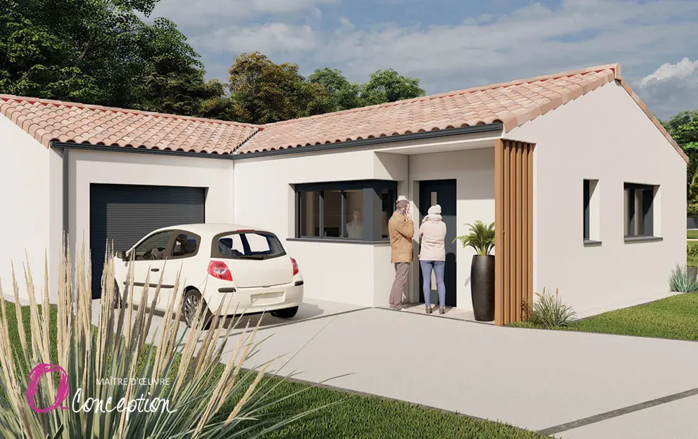 Construction maison Vendée la roche sur yon, les sables d'olonne par le maitre d'œuvre O'Conception