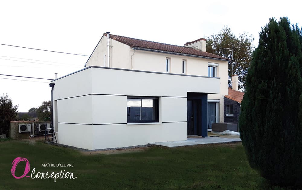 agrandissement maison toit terrasse vendee la roche sur yon