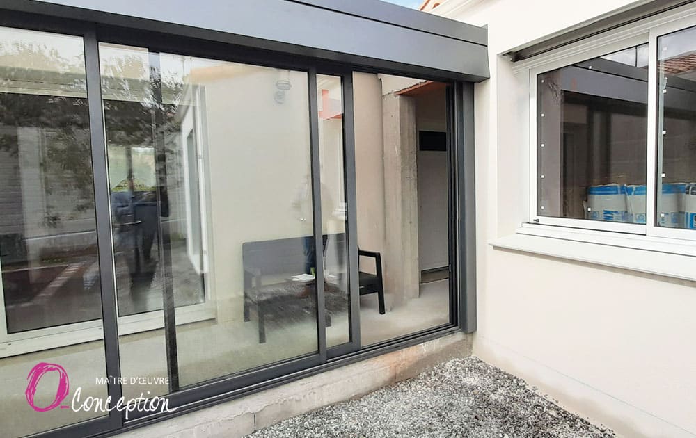 extension contemporaine avec verriere vendee la roche sur yon