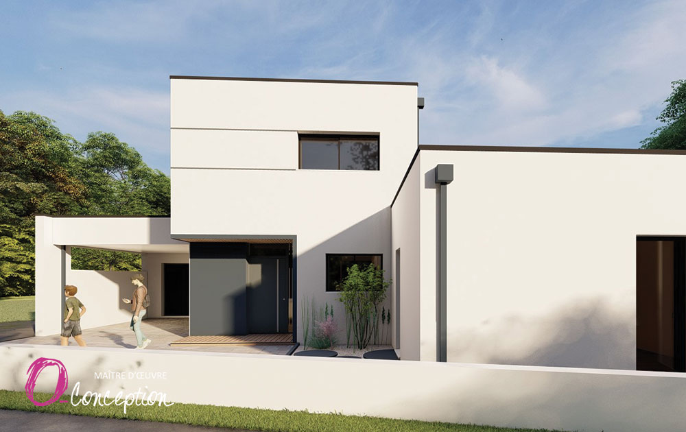 Constructeur de maison moderne à toits terrasse en Vendée