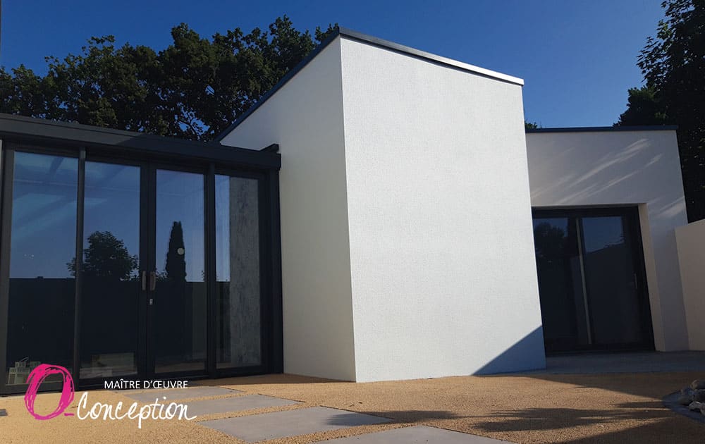 Agrandissement d'une maison au style contemporain au coeur de la vendée.