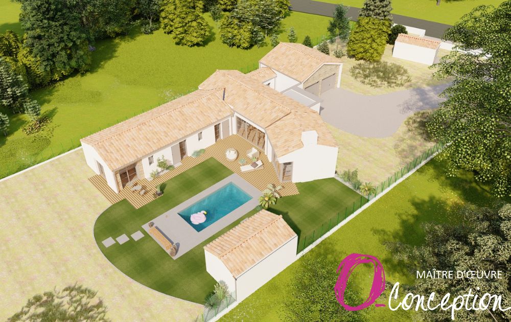 Construction d'une maison neuve près des Sables d'Olonne. Maison typiquement vendéenne.