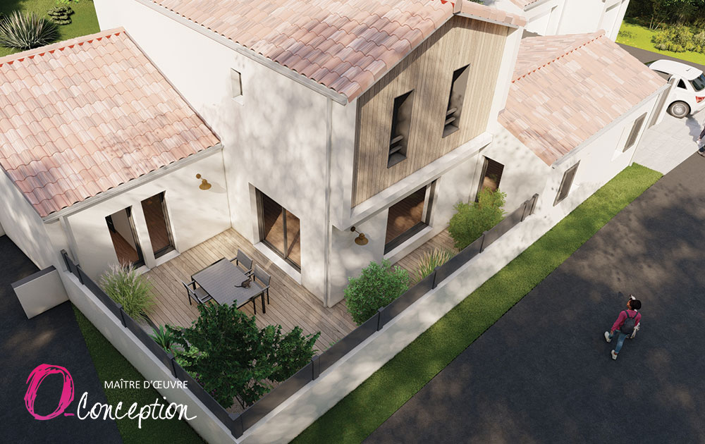 Conception sur mesure d'une maison traditionnelle à étage proche des plages Vendée