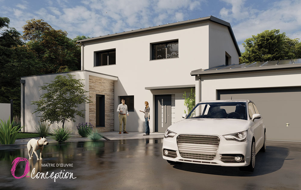 Maître d'oeuvre pour la construction d'une maison neuve contemporaine