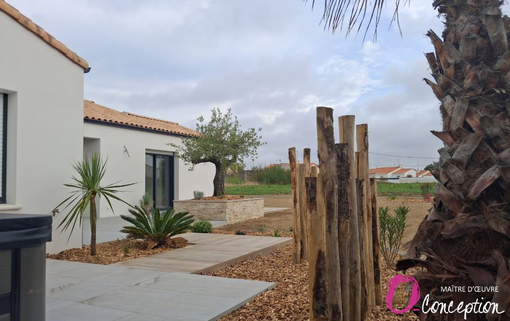 Aménagement paysager d'une maison individuelle